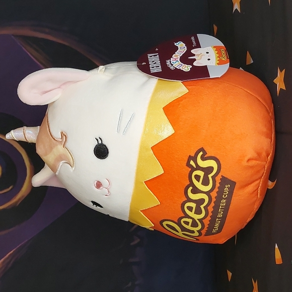 Squishmallow Hershey Reese's Tovinda Unicorn Kitty Plush Halloween Toy NWT - Picture 2 of 8
